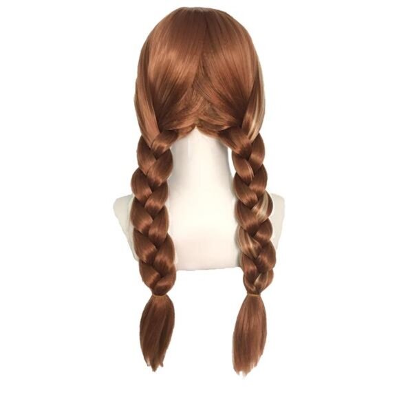 Brown Pigtail Wig with Bangs main image 6